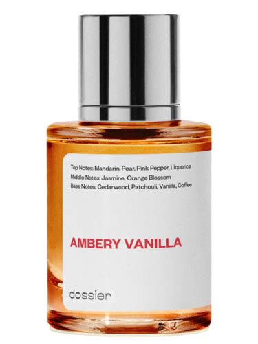 vanilla perfume dossier|dossier ambery vanilla fragrantica.